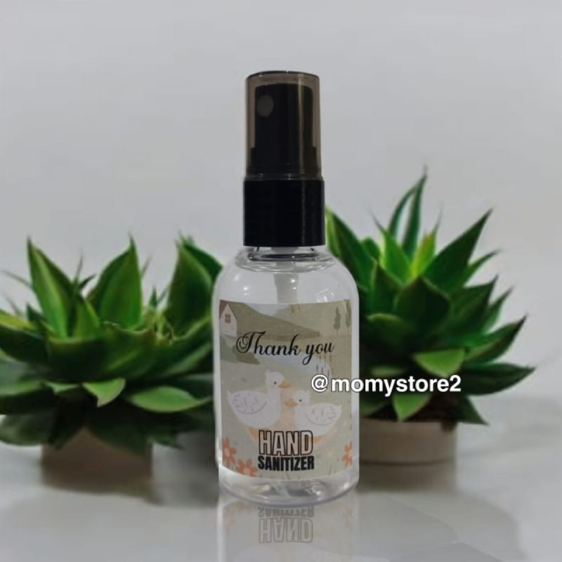 souvenir handsanitizer 50ml free custom stiker