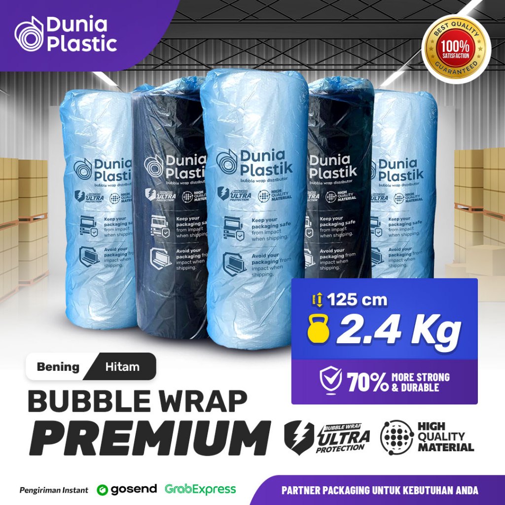 

⭐️ Dunia Plastic ⭐️ Bubble Wrap Premium 2,4Kg - Bahan Terbaik & Termurah