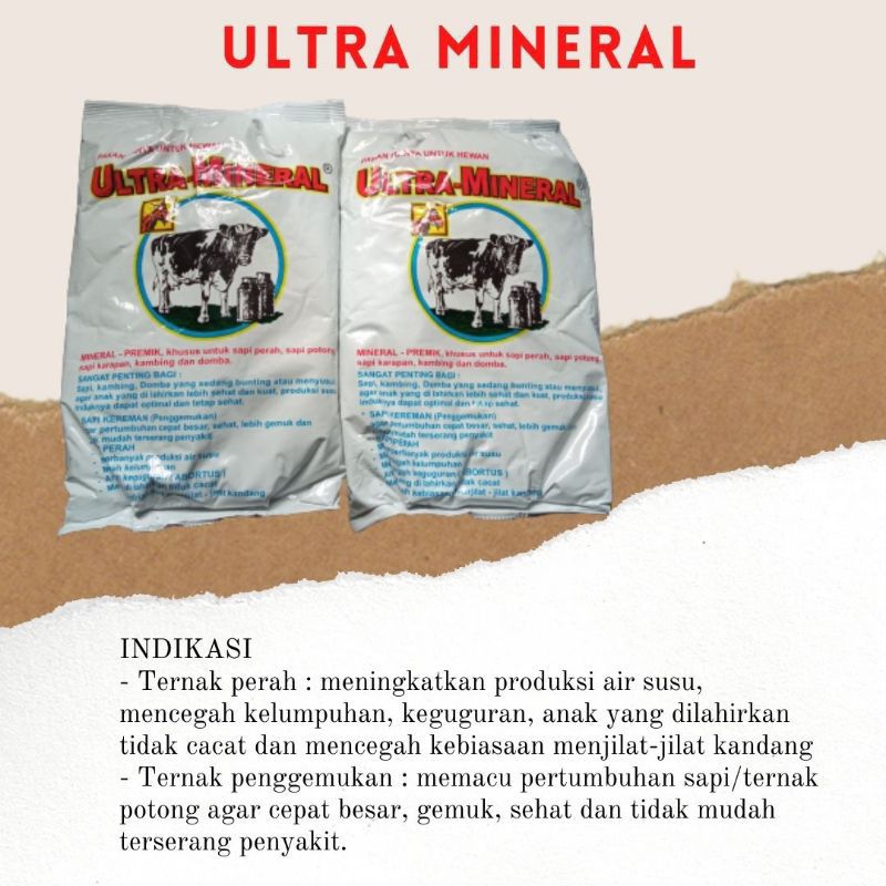 Ultra Mineral Vitamin Suplemen Premix Sapi Kambing