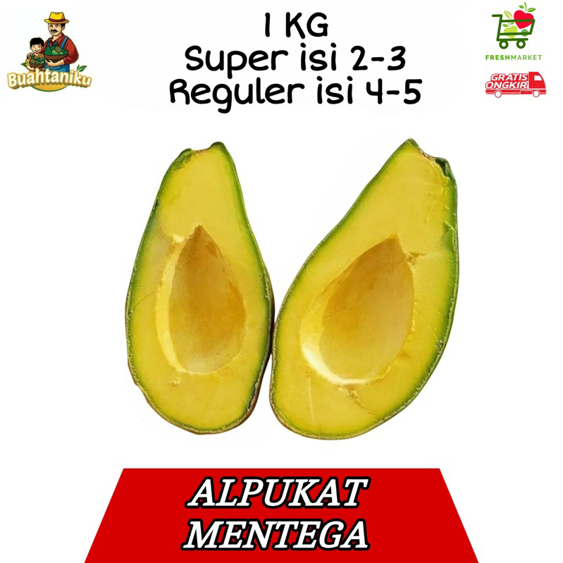 

Alpukat MENTEGA Super & Reguler 1 Kg