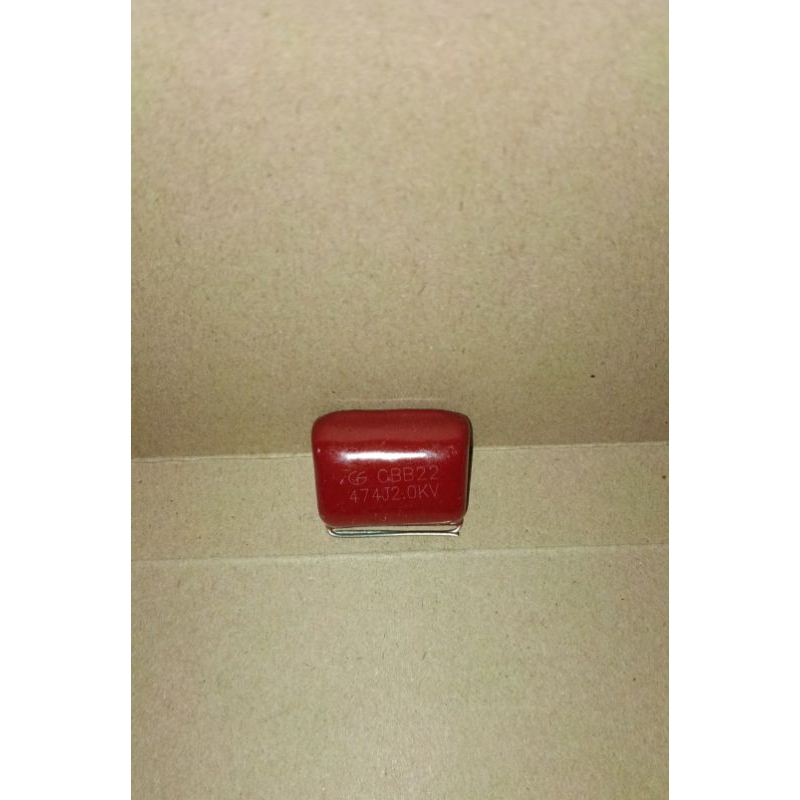 9538 kapasitor capacitor milar mylar merah 474j2.0kv 474j 474 2000v 2kv