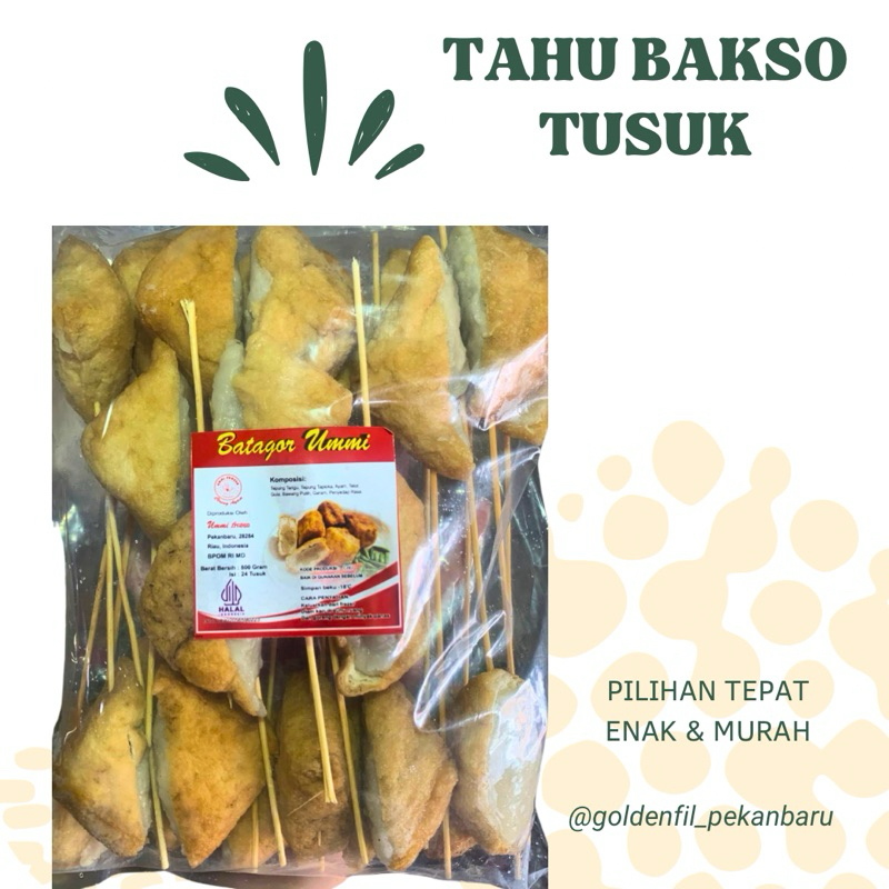 

Tahu bakso isi 20 - 24 tusuk