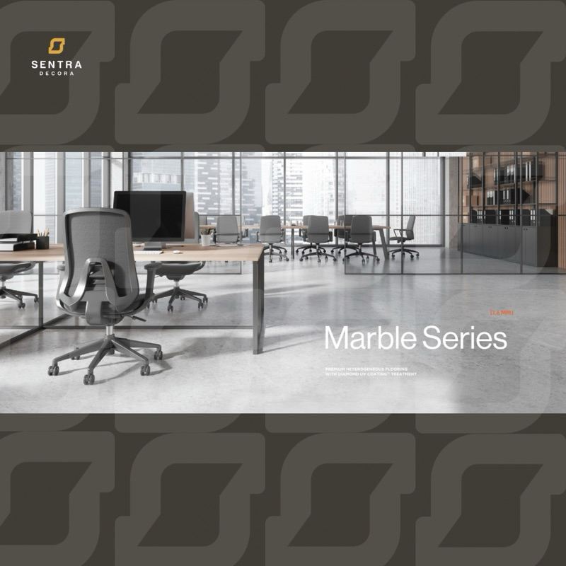 Marble Series 1.6 mm - Karpet Vinyl Roll Varian Motif dengan Kualitas Terbaik / Vynil Roll @40sqm / 