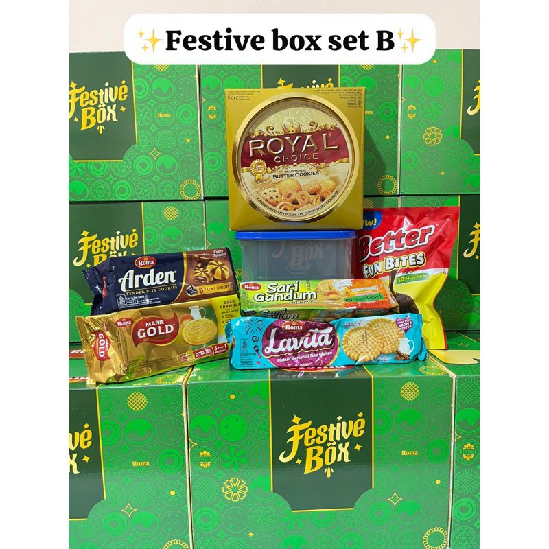 

Roma Festive Box Package | Hampers Roma | Hampers Lebaran 2026 | Parcel Lebaran