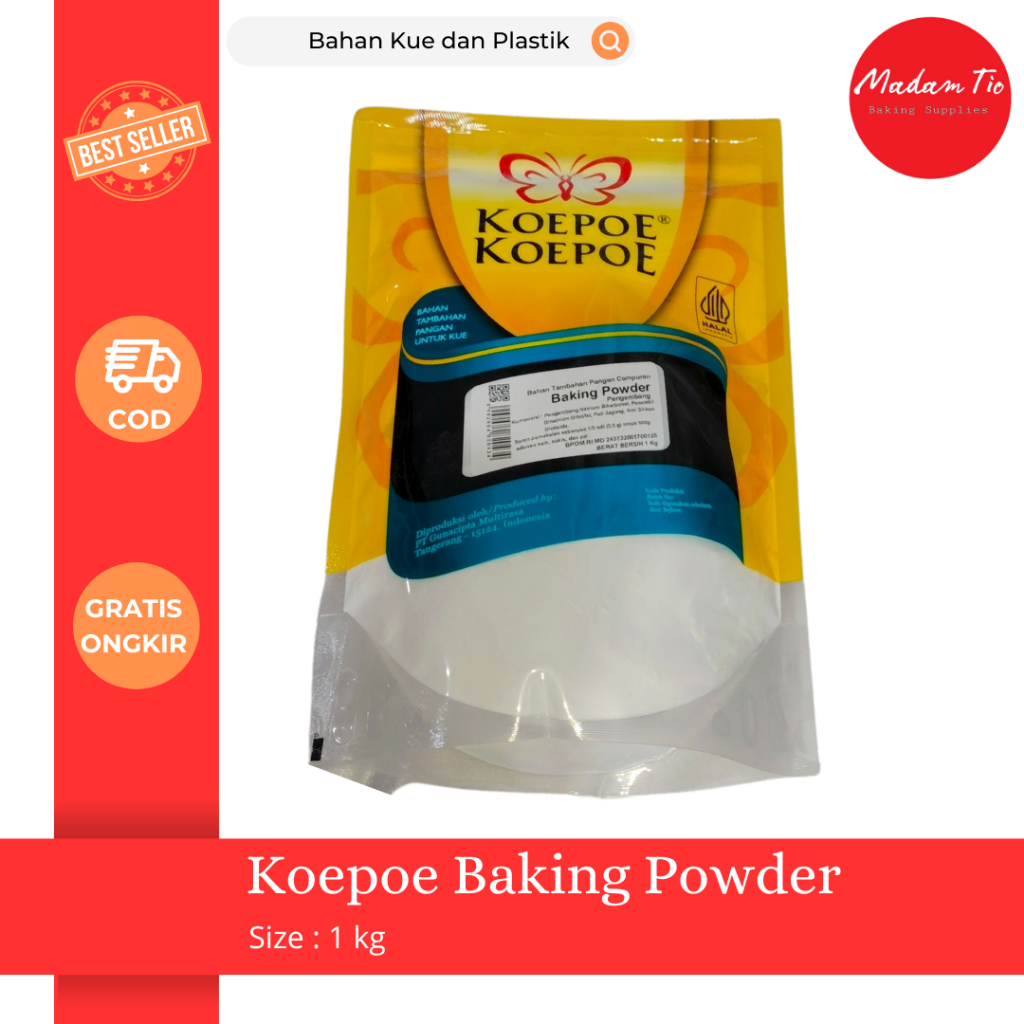 

Koepoe Baking Powder 1kg 1pcs