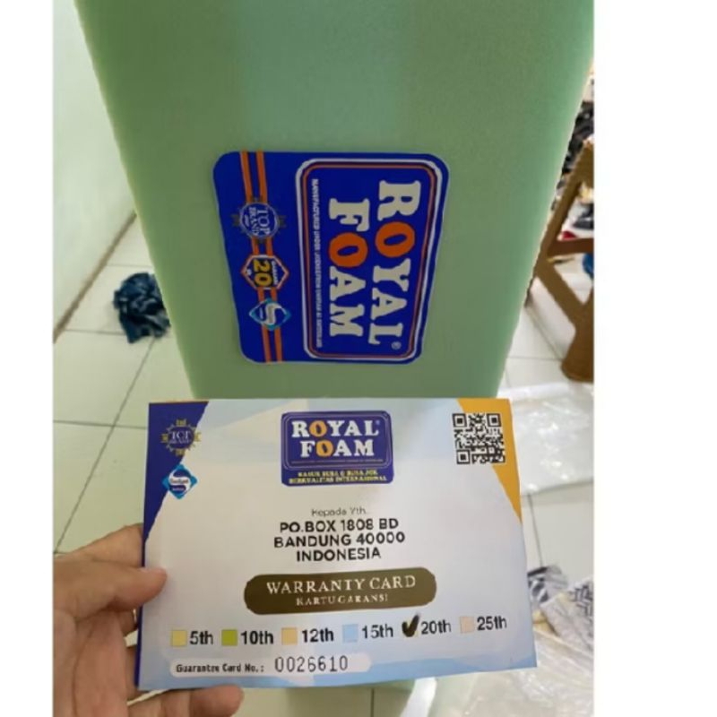 royal foam  LG(ligh green) Density 24 busa berkualitas super kenyal dan anti jeglong