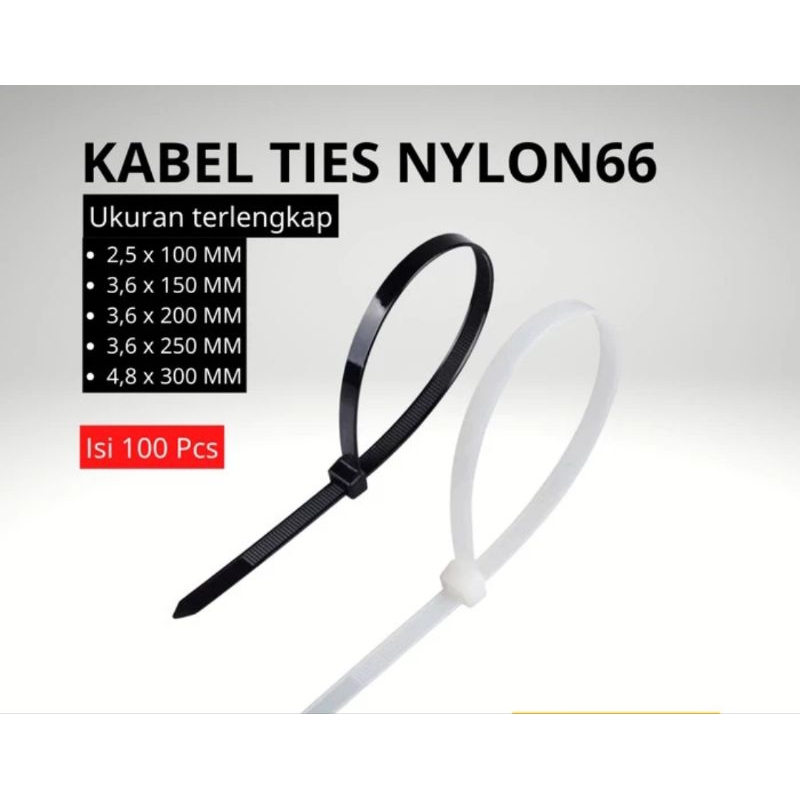 

cable ties 3,6x300 kabel tis pengikat plastik 30cm