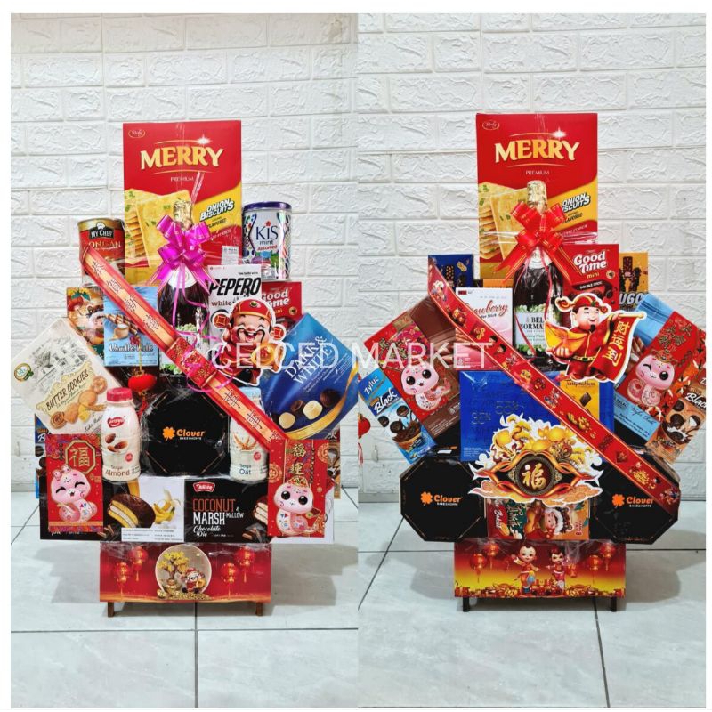 

[ PROMO ] Parcel Imlek 2025 Mewah Snacks Minuman Chinese New Year Kualitas Premium
