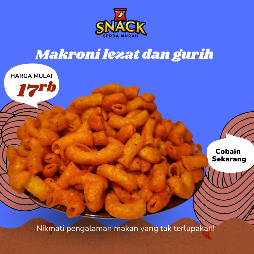 

MAKRONI BANTET PEDAS DAN LEZAT 250GR