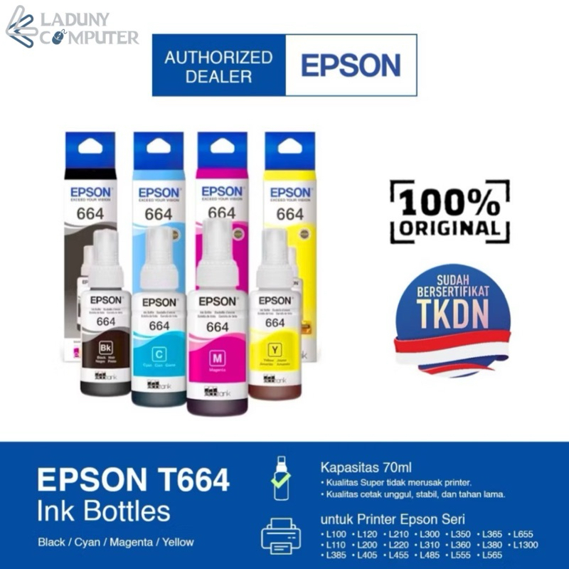 Tinta Epson 664 Original 100%