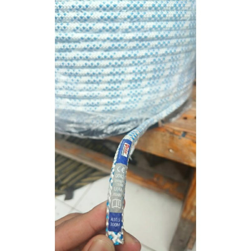 c5 jual TALI KARMANTEL MEREK HAIDAR 10.5MM,11MM,12MM X 200 METER/ TALI KARMANTEL SETATIS 10.5MM 200M