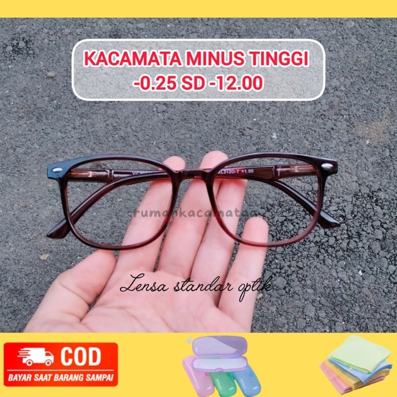 Kacamata Minus Tinggi -0.25 sd -12.00 Kacamata Rabun Jauh Pria dan Wanita Kacamata Minus Tinggi Wani