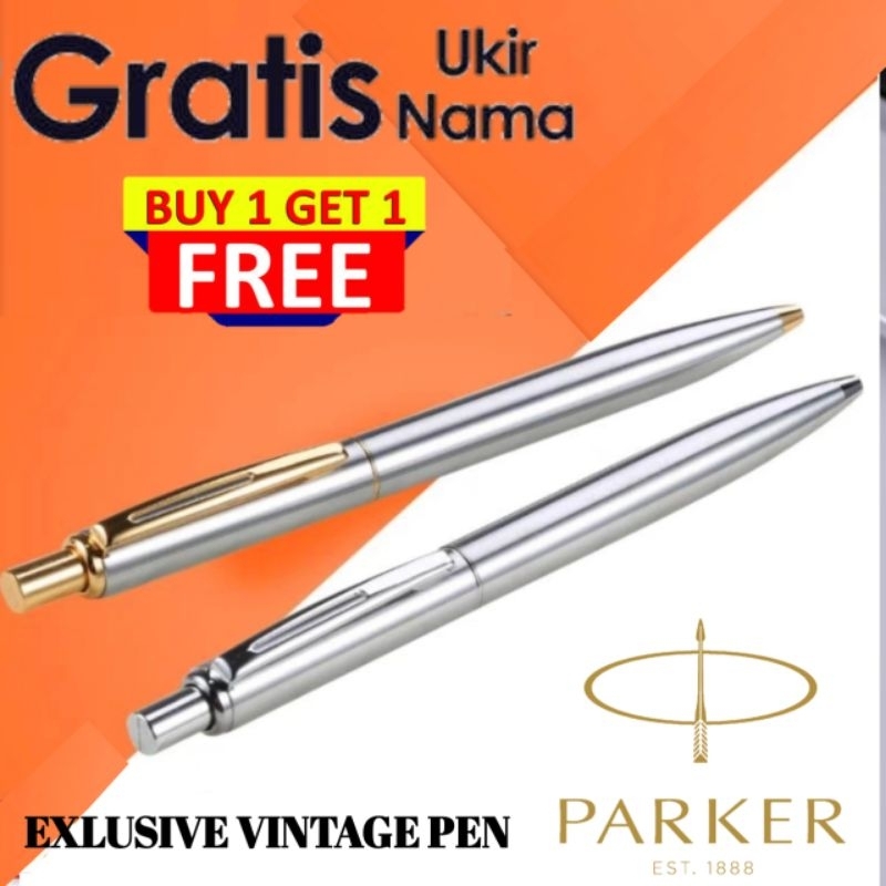 

Pulpen Mewah Promo Buy 1 Get 1 Free Parker Gratis Grafir Nama Dan Box Exlusive Bludru