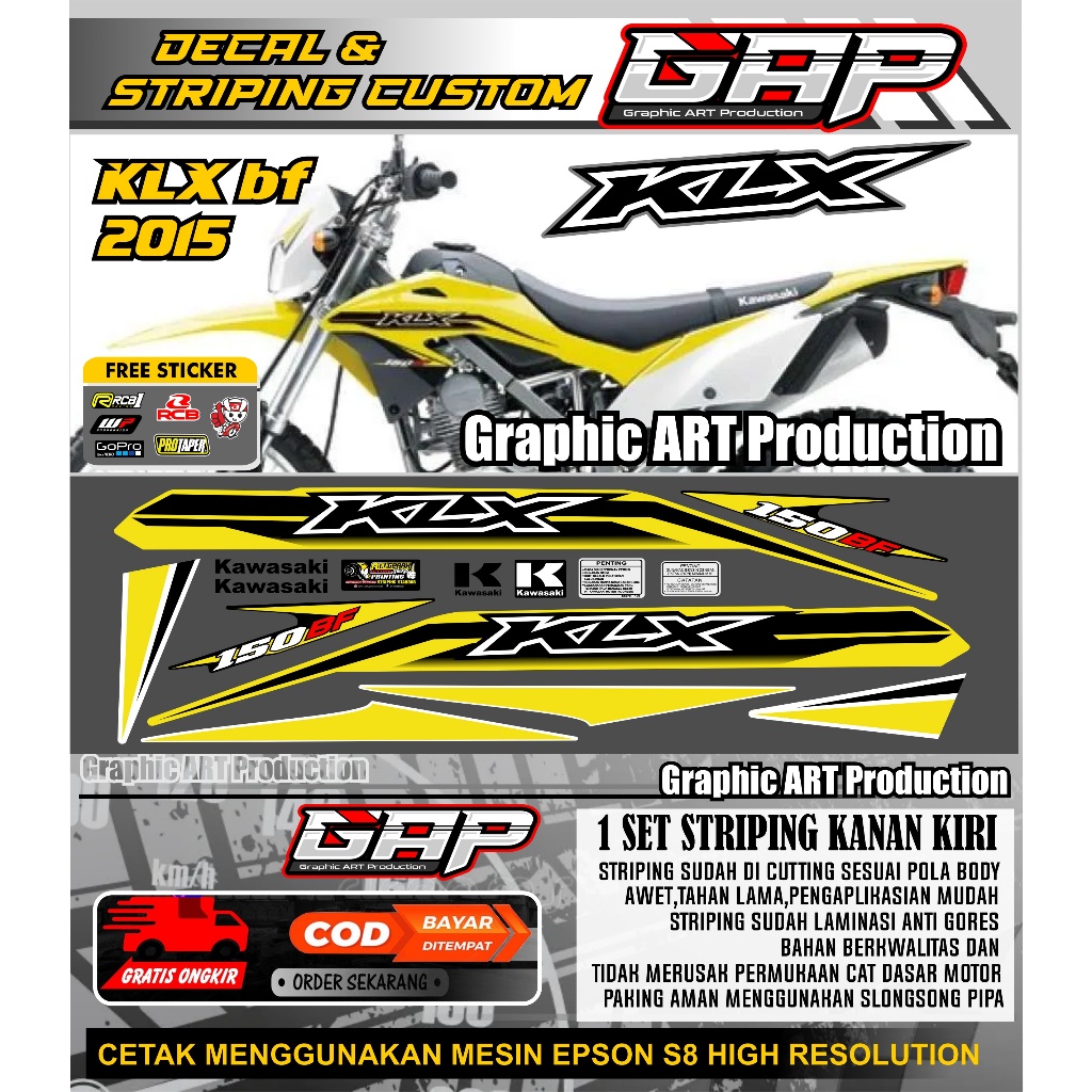 Striping Kawasaki KLX BF 2015/2016