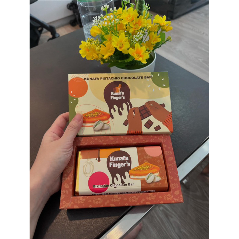 

Kunafa Pistachio Chocolate Bar 100% Original Malaysia