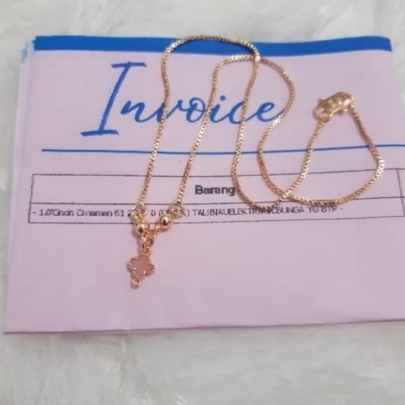 Kalung Anak Variasi Emas Bunga Vanclieef 0,2gram Semar Nusantara