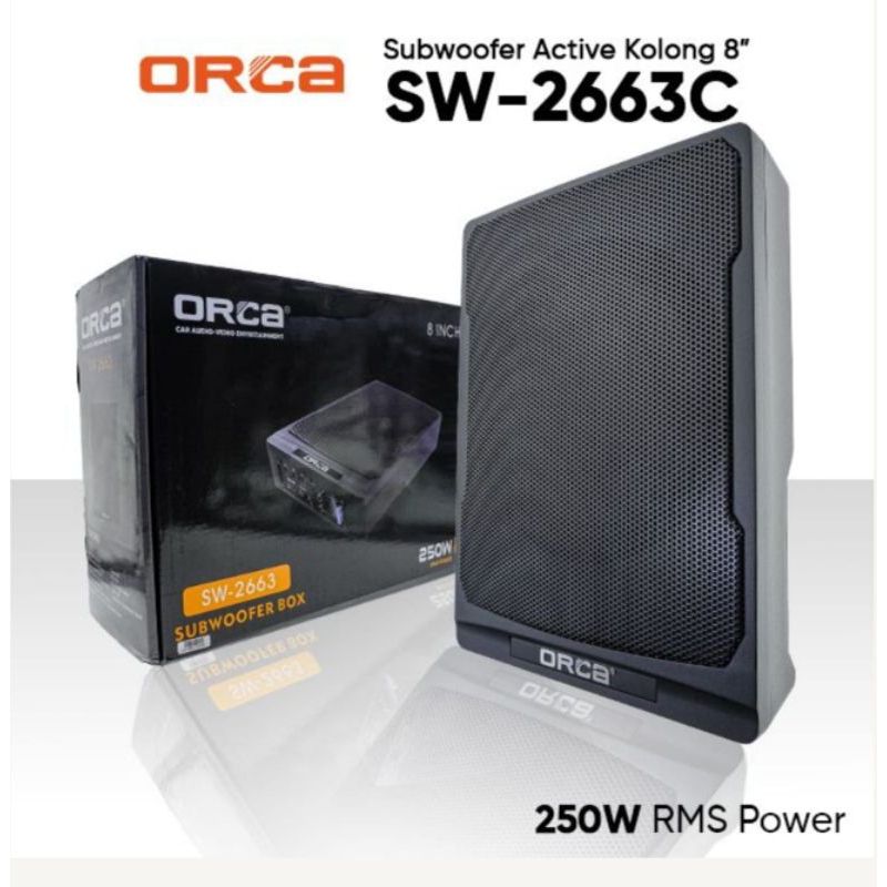 Subwoofer aktif Kolong Orca SW 2663 C - 8 inch Aktif Subwoofer