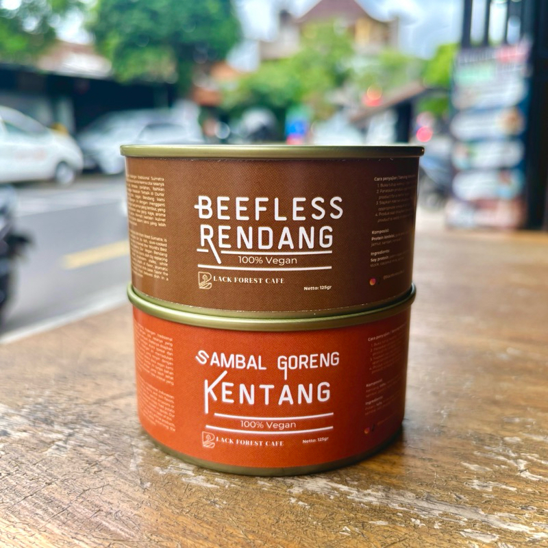 

Rendang Vegan Kaleng Gluten-Free Tanpa Pengawet