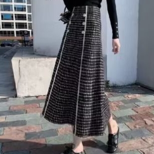 SKIRT KNIT TWEED