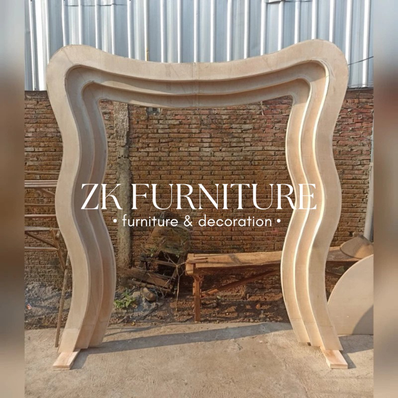 Backdrop pelaminan / Pintu masuk ombak / pintu masuk pernikahan / pintu masuk pelaminan / pintu masu