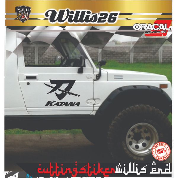 STIKER MOBIL JEEP KATANA PART 2