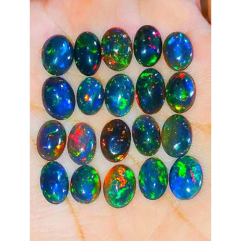 Paket Lostone Natural Batu Kalimaya Opal Ethiopia Super Kembang Jarong
