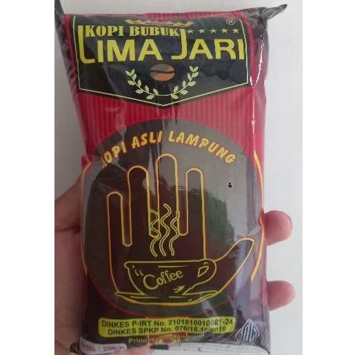 

KOPI ROBUSTA LAMPUNG LIMA JARI 200 gr