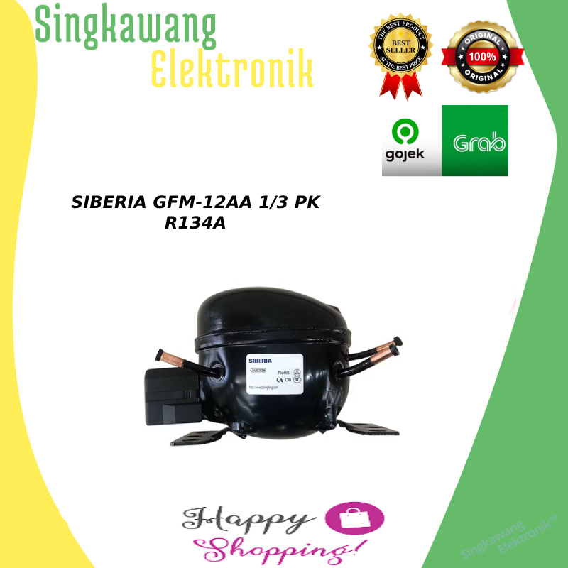 KOMPRESOR KULKAS SIBERIA GFM-12AA 1/3 PK R134A