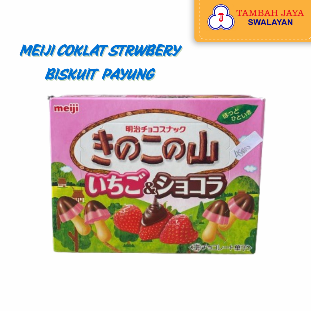 

Meiji Cemilan Coklat Gunung Jamur Strawberry Chocolate (Japan Import)