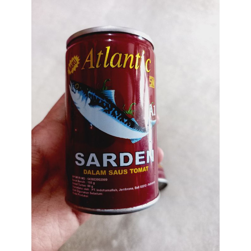 

Sarden Atlantik Tomat berat 155gr