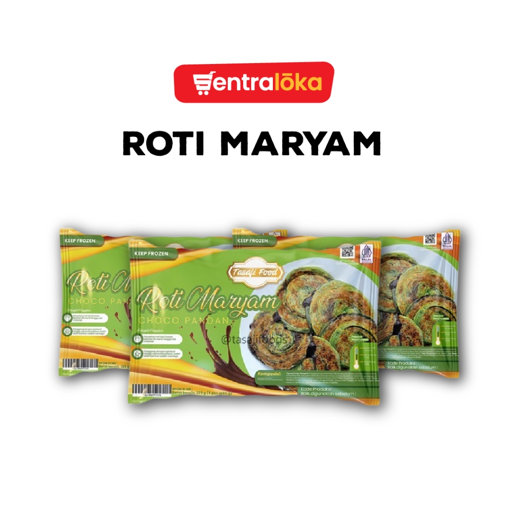 

Tasaji Food - Roti Maryam Choco Pandan Isi 5