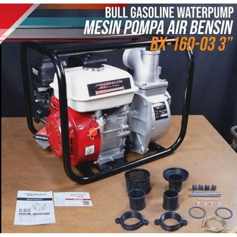 Mesin Pompa Air Irigasi / Pompa ALKON - Pompa Air Bensin BULL BULTRAX 3" INCH