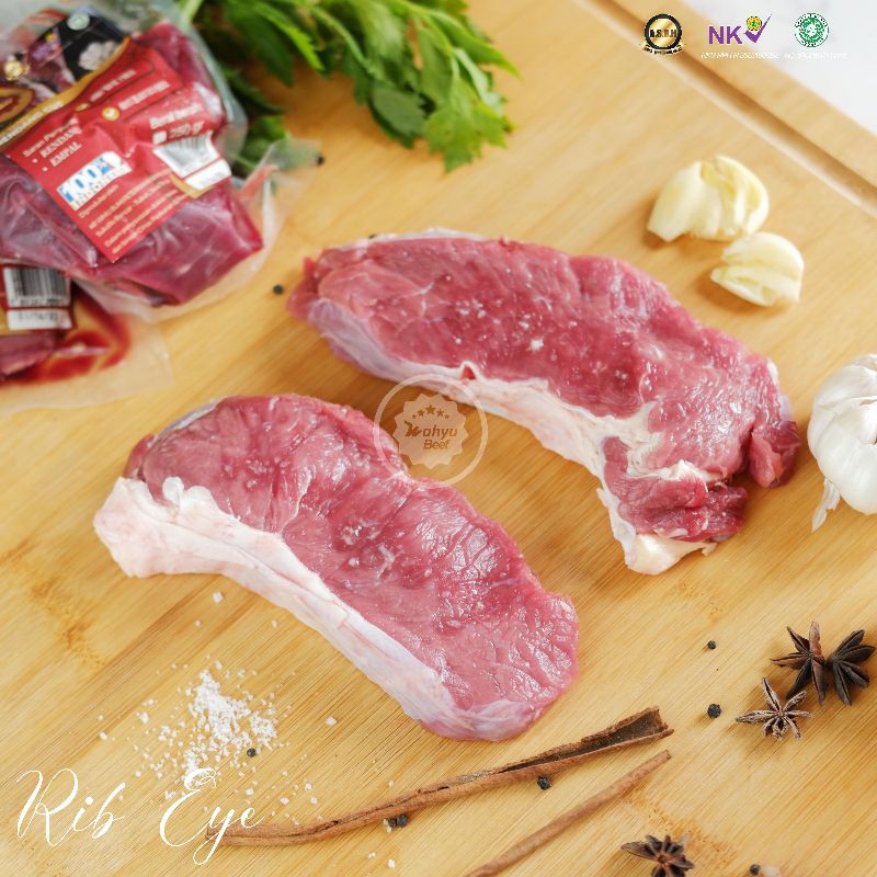 

RIB EYE CUT DAGING SAPI ORGANIK WAHYU BEEF 500GR
