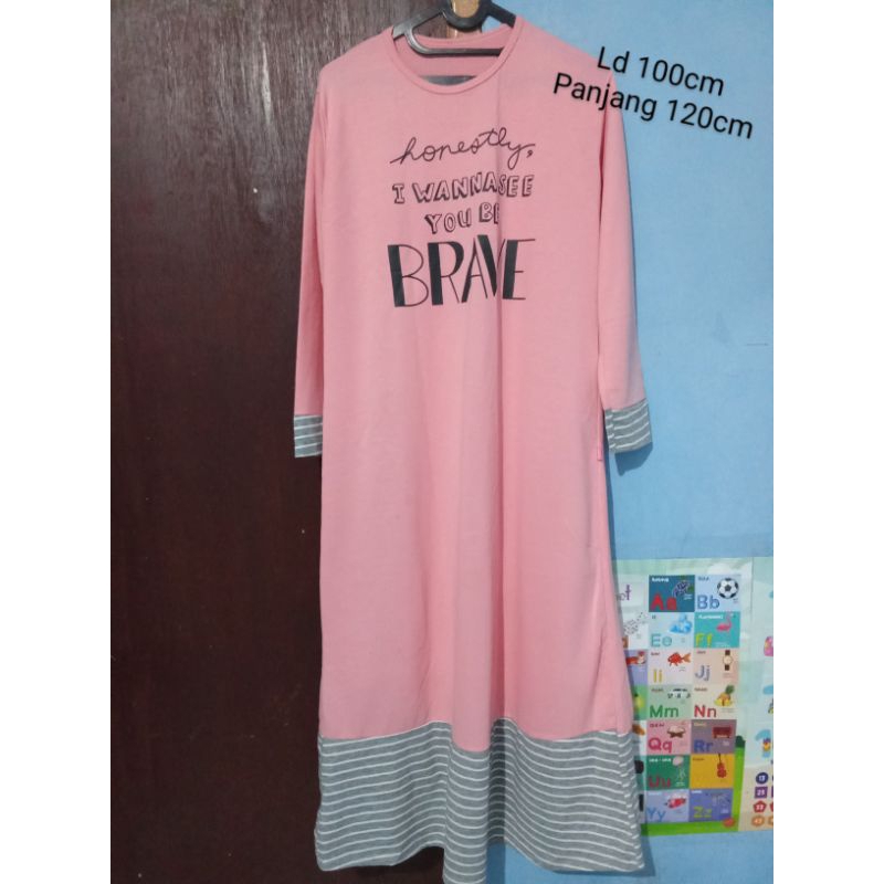 Gamis wanita moscrepe/gamis wanita kaos