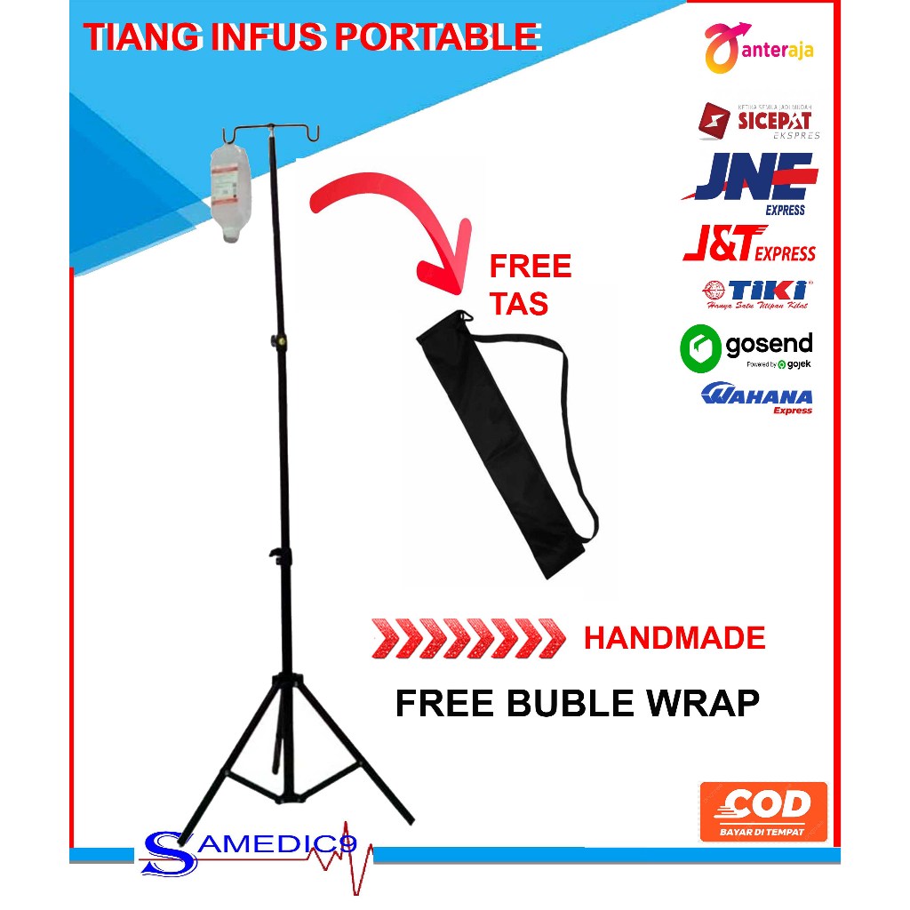 TIANG INFUS PORTABLE HOMECARE