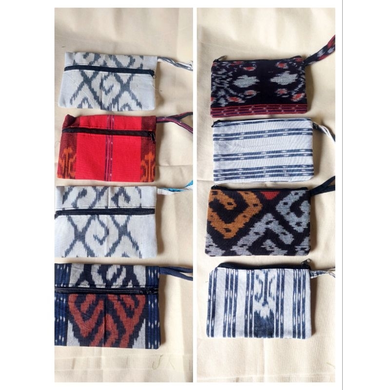 Dompet Tenun Etnik Murah Grosir Pouch Batik Tenun Clutch Tenun Dompet Souvenir Nikah Pernikahan