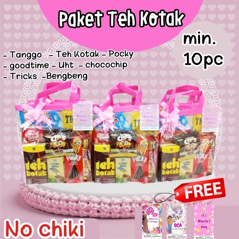 

Paket snack ulang tahun teh Kotak || Snack Ultah Murah || Bingkisan ulang tahun kode Teh
