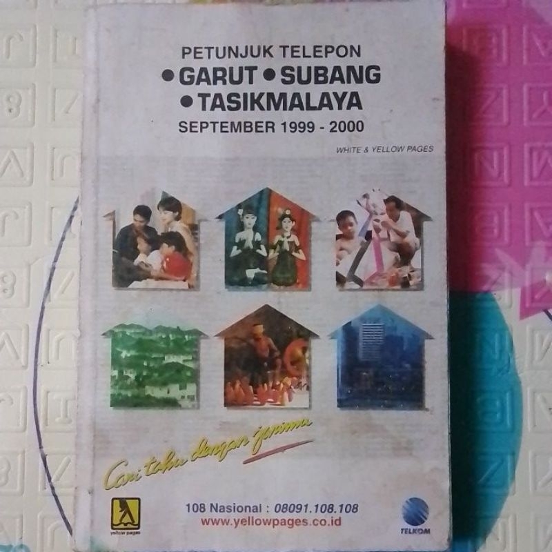 Buku Petunjuk Telepon Garut Subang Tasikmalaya (Buku Jadul Original)