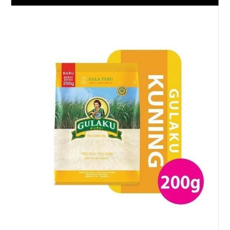 

Gula Pasir Murni GULAKU 200 gr kUNING