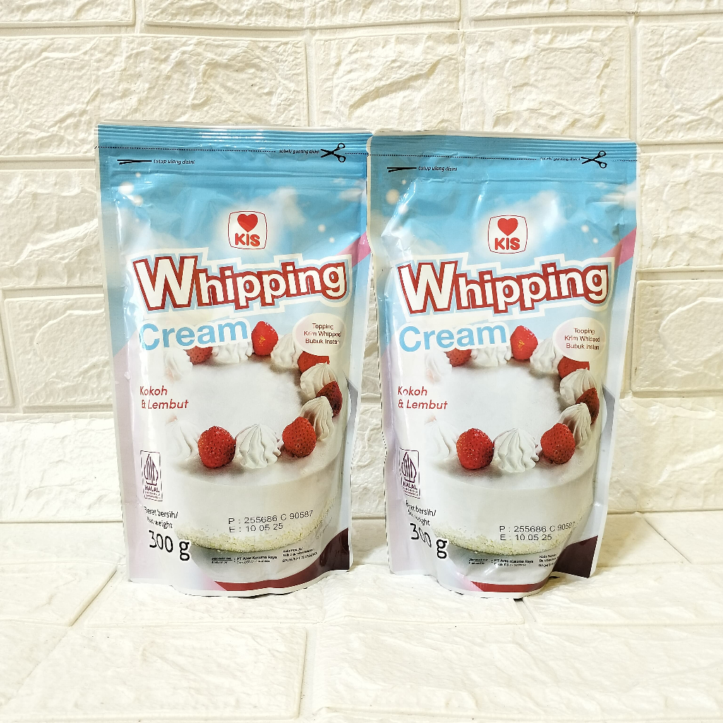 

KIS Whipping Cream 300gr Free Bubble Wrap dan Dus Tebal