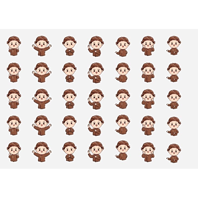 

Stiker cute Javanese boy