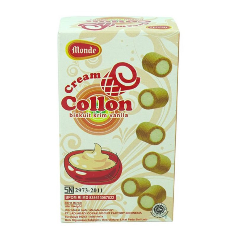 

Monde Collon Biskuit Krim Vanila 40 g