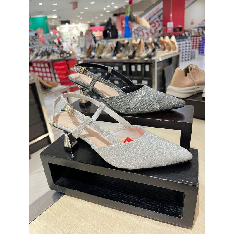 FLADEO ‼️ sepatu sandal selop wanita hak 6cm comfort ringan blink blink