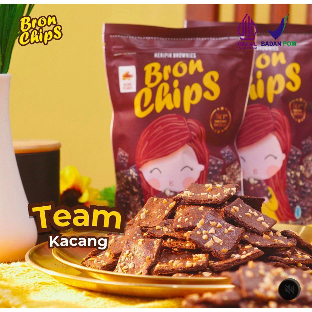 

Bronchips brownies crispy halal cemilan snack
