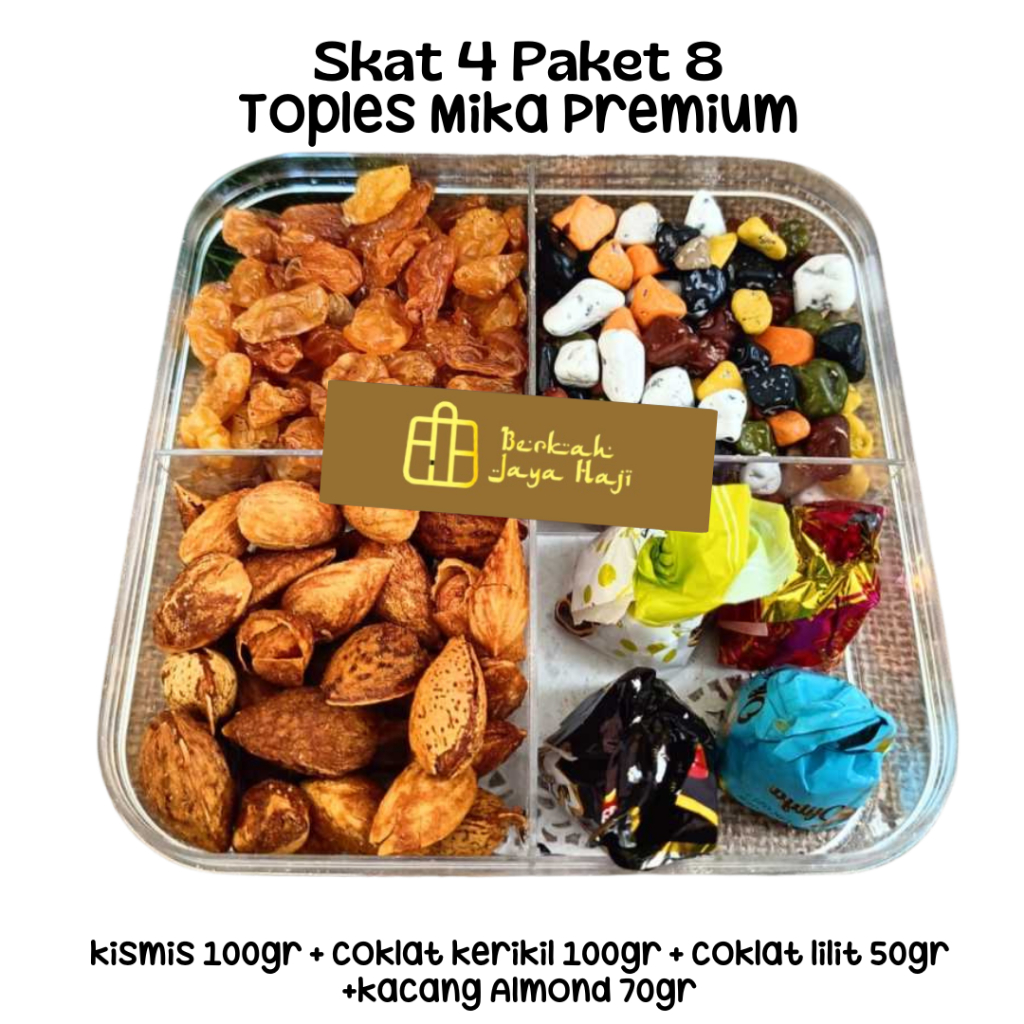 

Sajian oleh oleh haji dan umroh Toples Mika Sekat 4 - Paket 8