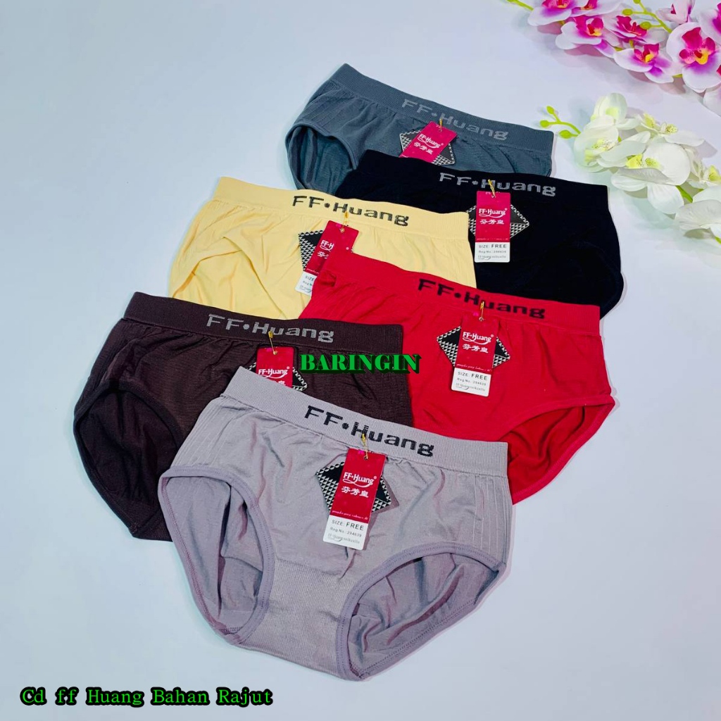 Promo 12 pcs Cd Wanita Rajut FF Huang-Celana dalam Wanita Fashion