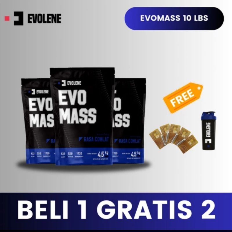 

Evolene Evo Mass Evomass Susu Gainer Bulking Otot 4,5 4.5kg 4500gram 4500 gram gr Penggemuk Badan