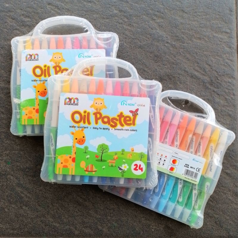

Crayon Oil Pastel NDM 24 Warna ( Set ) [ Original ]
