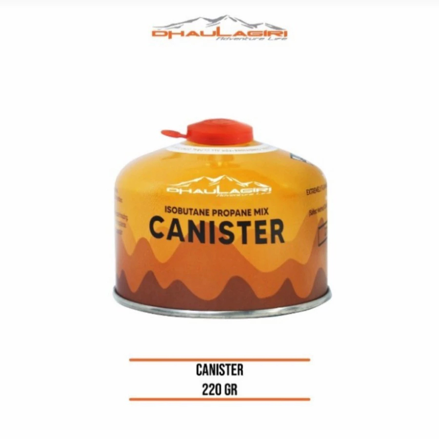 Dhaulagiri Canister Can 220 gram - Fuel Canister Dhaulagiri - Tabung Gas Canister Dhaulagiri
