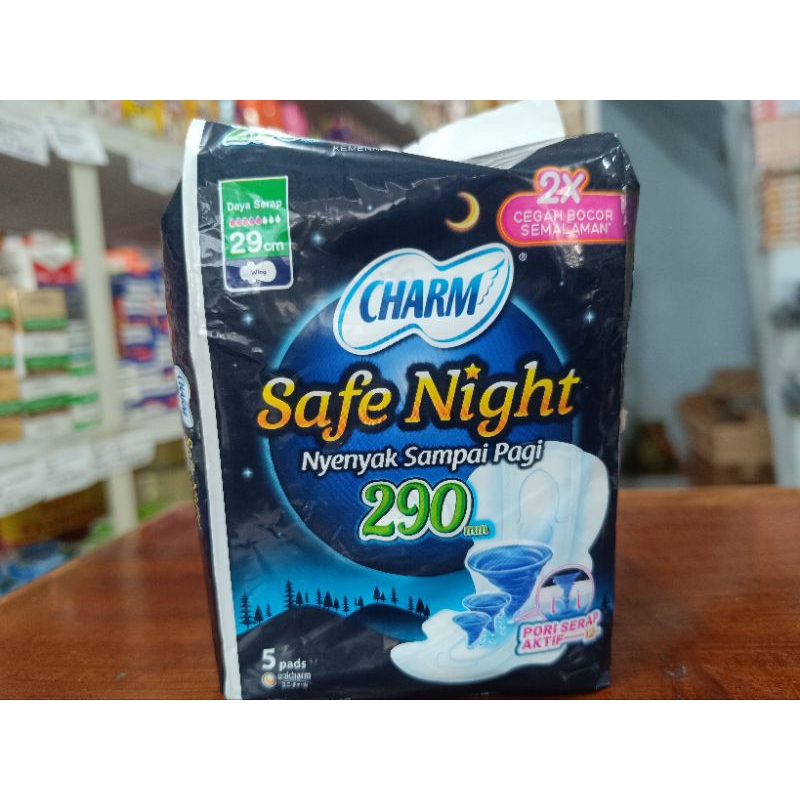 charm safe night 29cm isi 5 pads